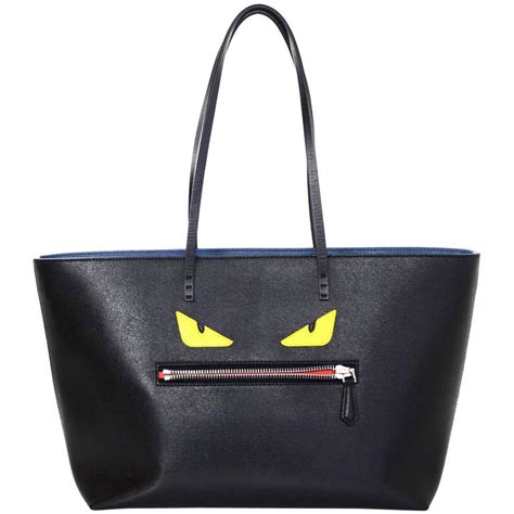 large fendi leather monster flurry bag bug|Fendi Large Bug Monster Tote .